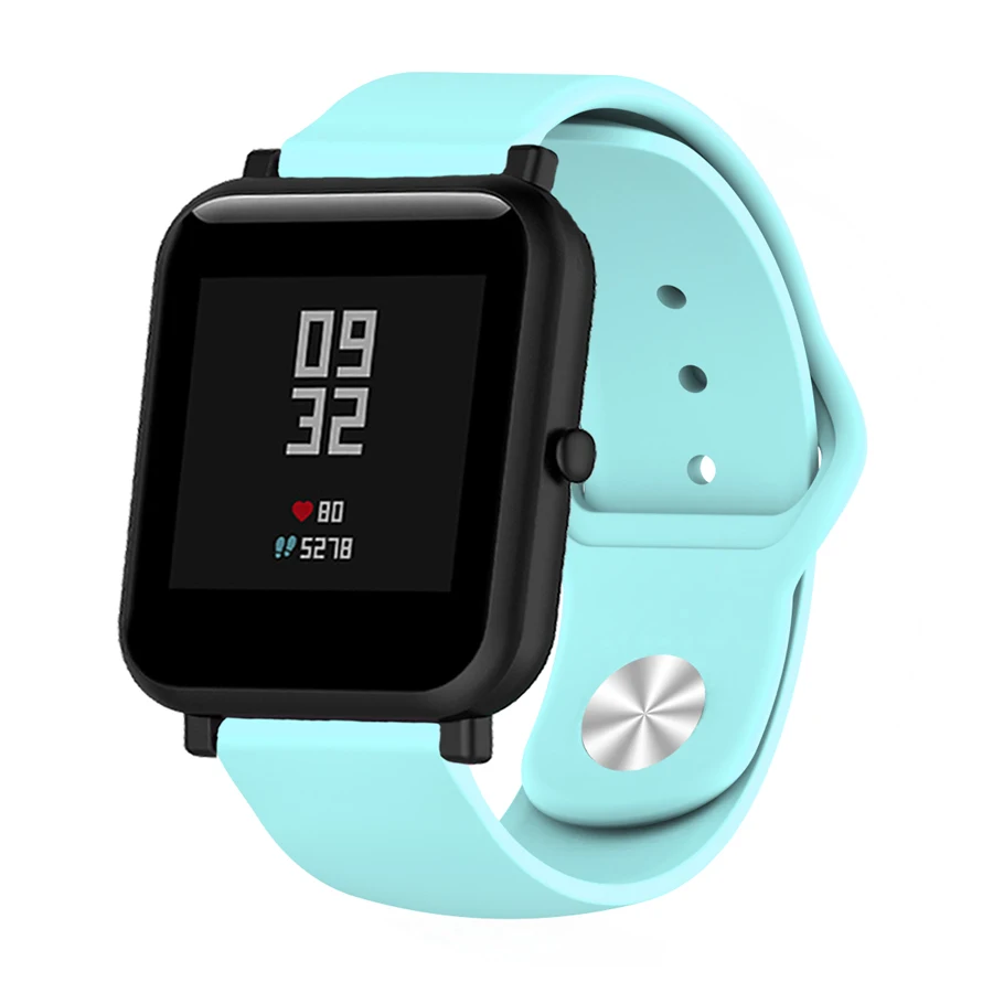 1 шт. силиконовый ремешок для смарт браслета Huami Amazfit фитнес трекер аксессуары