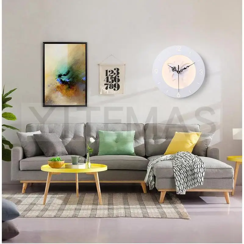 Креативные настенные часы в европейском стиле бра Современный Настенный