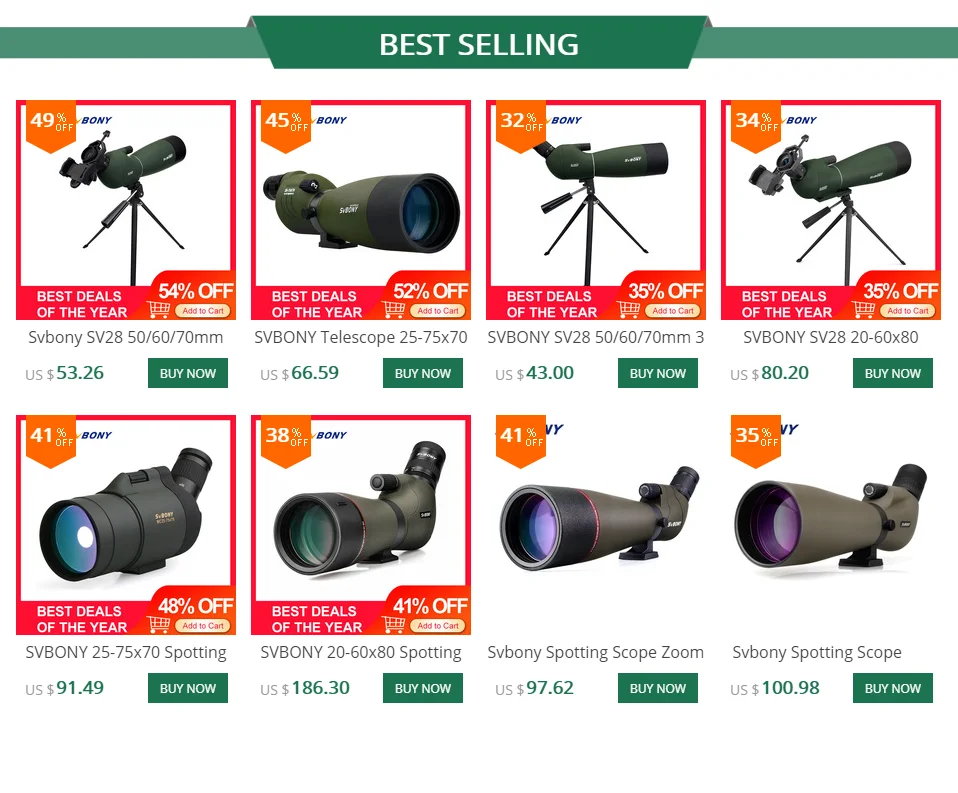 SVBONY SV19 телескоп 15-45x60 Зрительная труба водонепроницаемый BAK4 призма полностью многослойный объективный объектив для стрельбы и стрельбы из лука