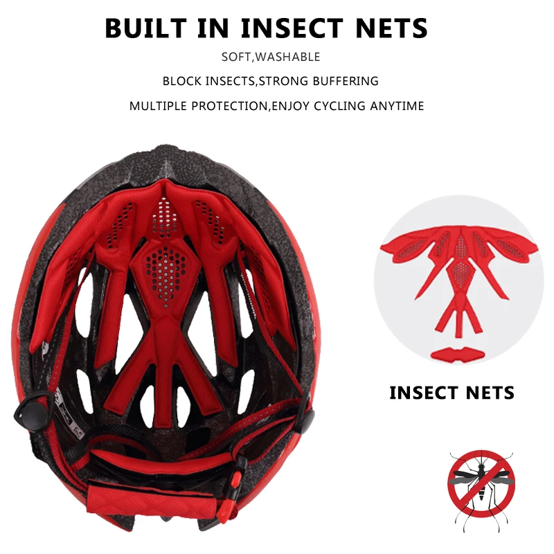 

X-TIGER Cycling Helmet Ultralight Road Mountain Bike Helmet Integrally-mold Cycling Safely Cap MTB Bicycle Helmet For Man Women