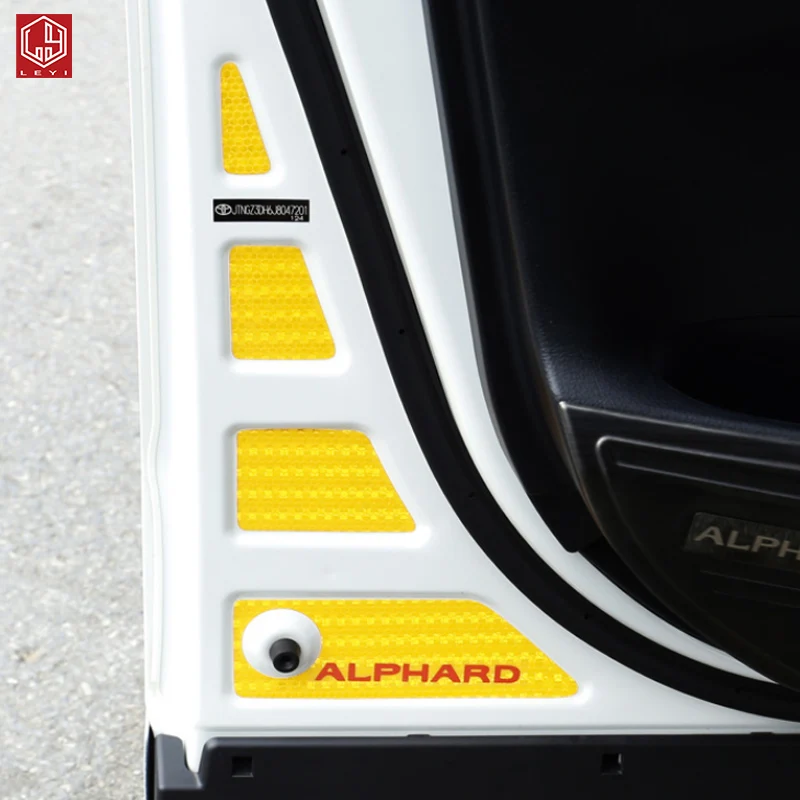 Автомобильные двери Светоотражающая наклейка на машину модификации ПВХ Высокое