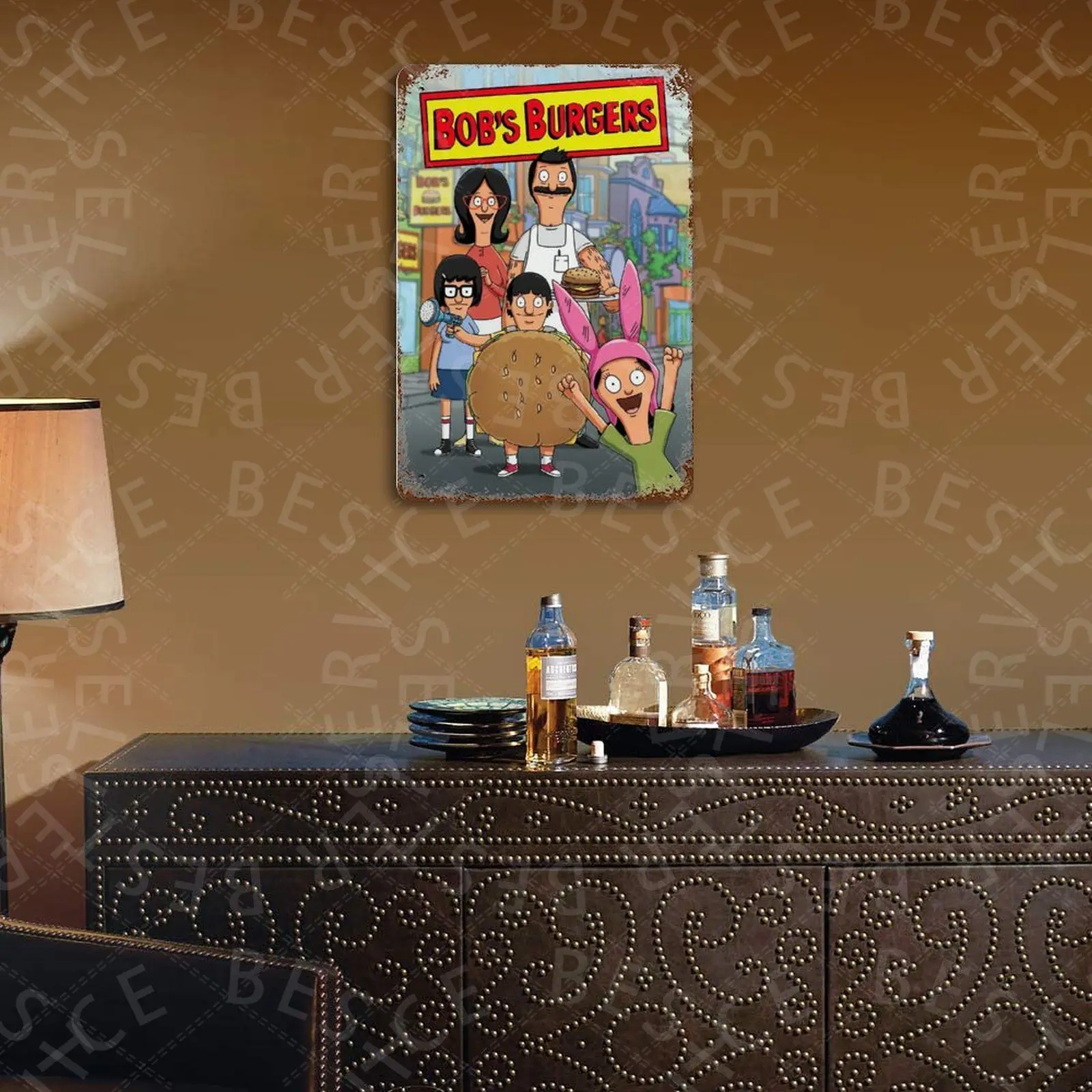 

Bob's Burgers Tin Signs Retro Plaque Home Decor Wall Sticker Iron Art Poster Plates 20x30cm