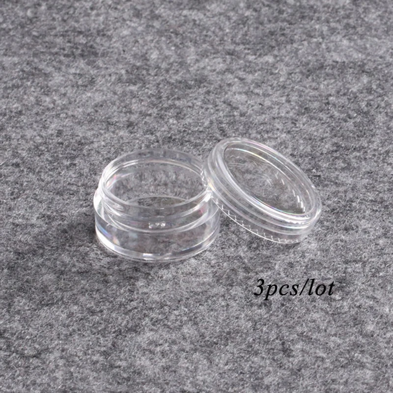 Пустая емкость для хранения 3 г прозрачные пластиковые банки контейнеры