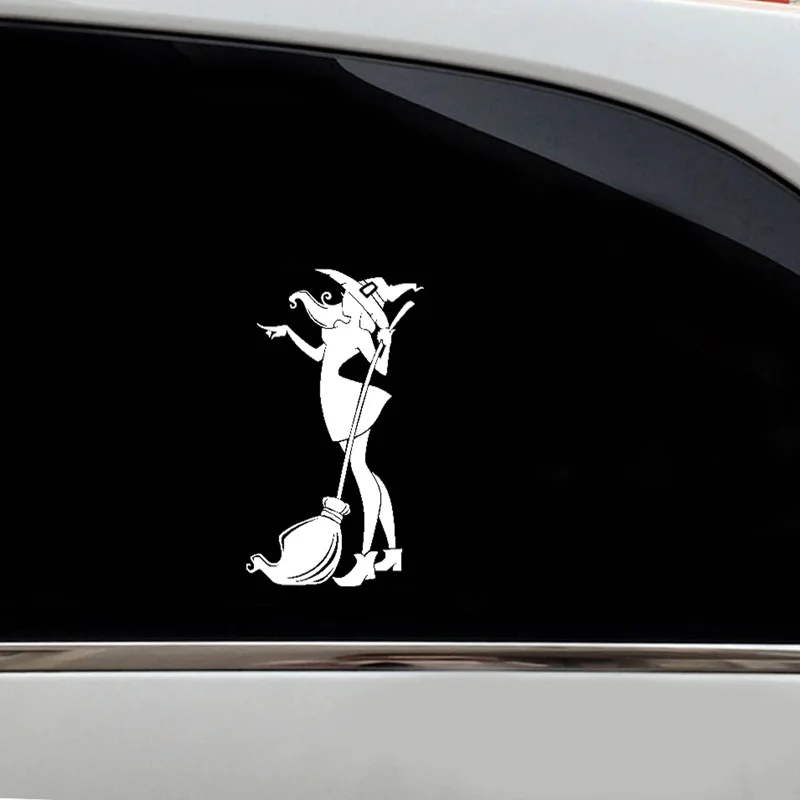 Наклейки с ведьмой для автомобилей 3D Водонепроницаемая виниловая автомобильная