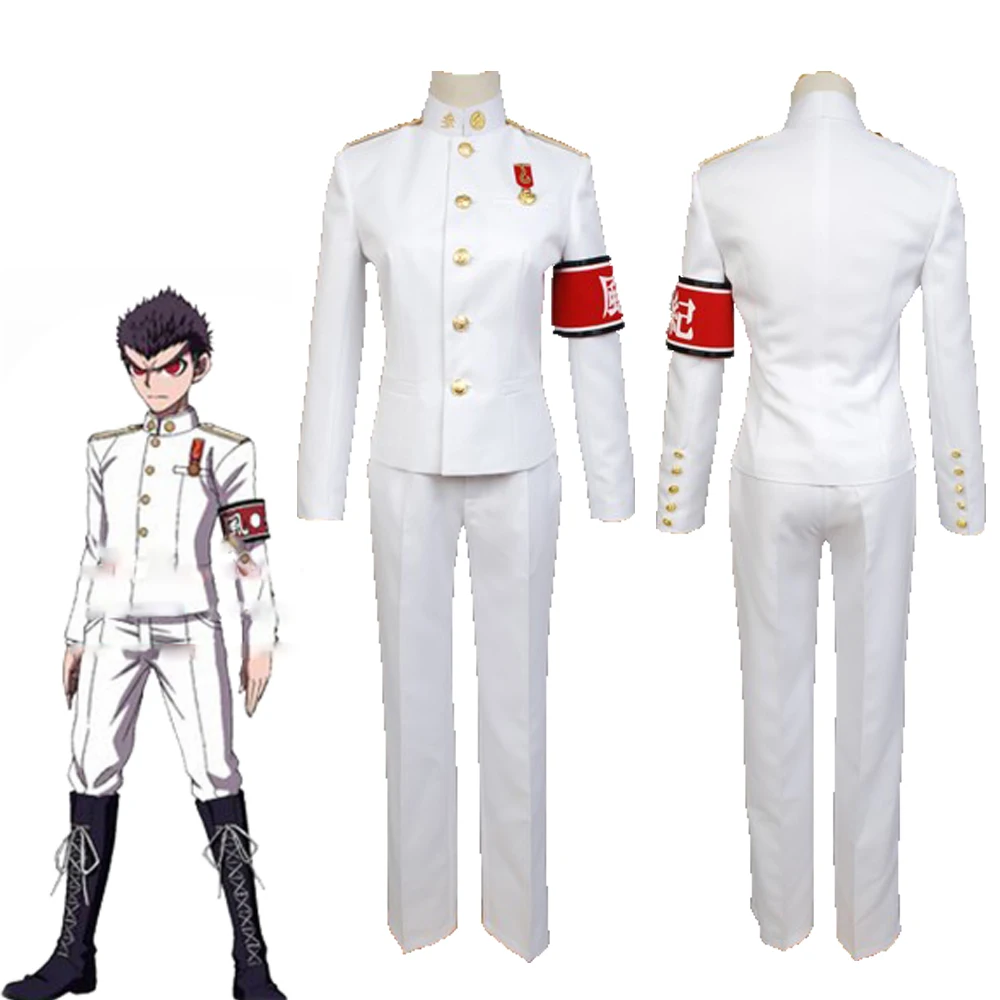 

New danganronpa Kiyotaka Ishimaru cosplay costume adult men women full set of white uniforms Halloween carnival party costume