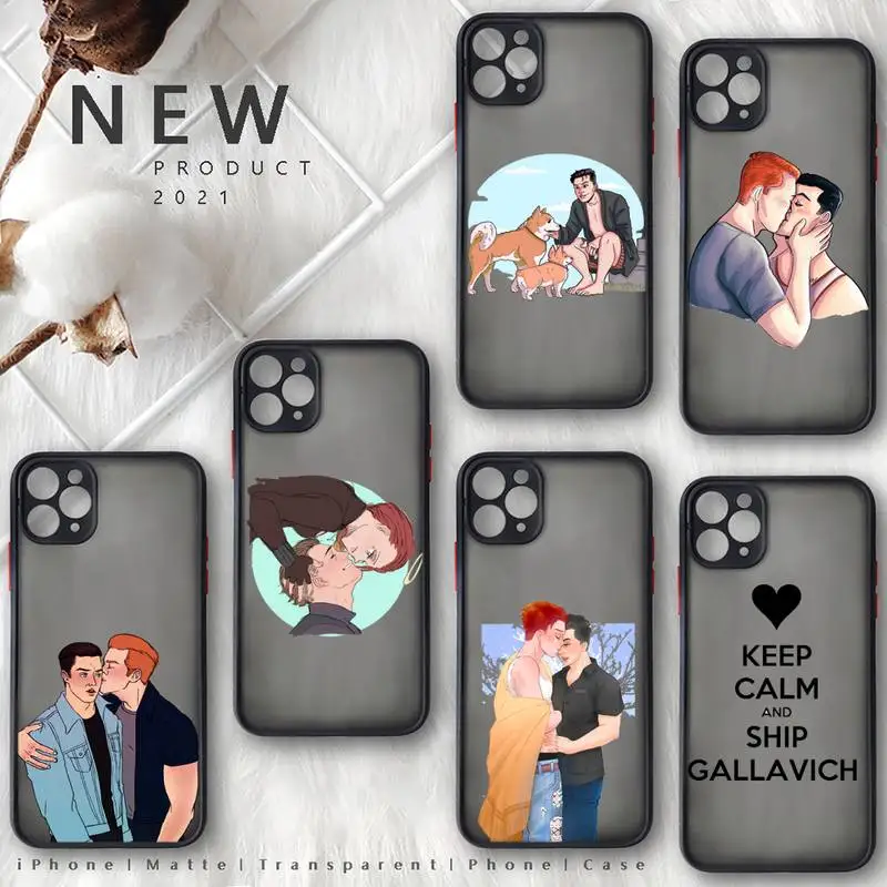 

Gallavich Phone Case For iphone 13 12 11 8 7 plus mini x xs xr pro max matte transparent cover