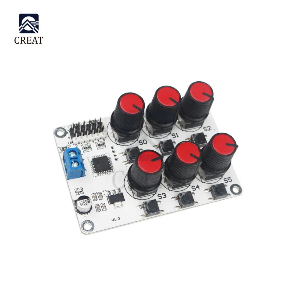 Сервопривод с 6-канальной вращающейся ручкой контроллер 6 каналами/Way защитный