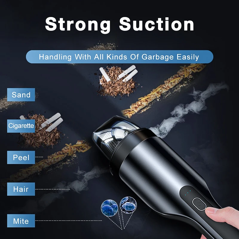 Cafele Car Handheld Vacuum Cleaner Home Wireless 80W5500pa Strong Suction For Auto Cleaning Portable | Компьютеры и офис