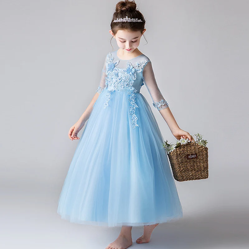 Женское платье подружки невесты с цветочным рисунком и хвостом|Цветочные платья