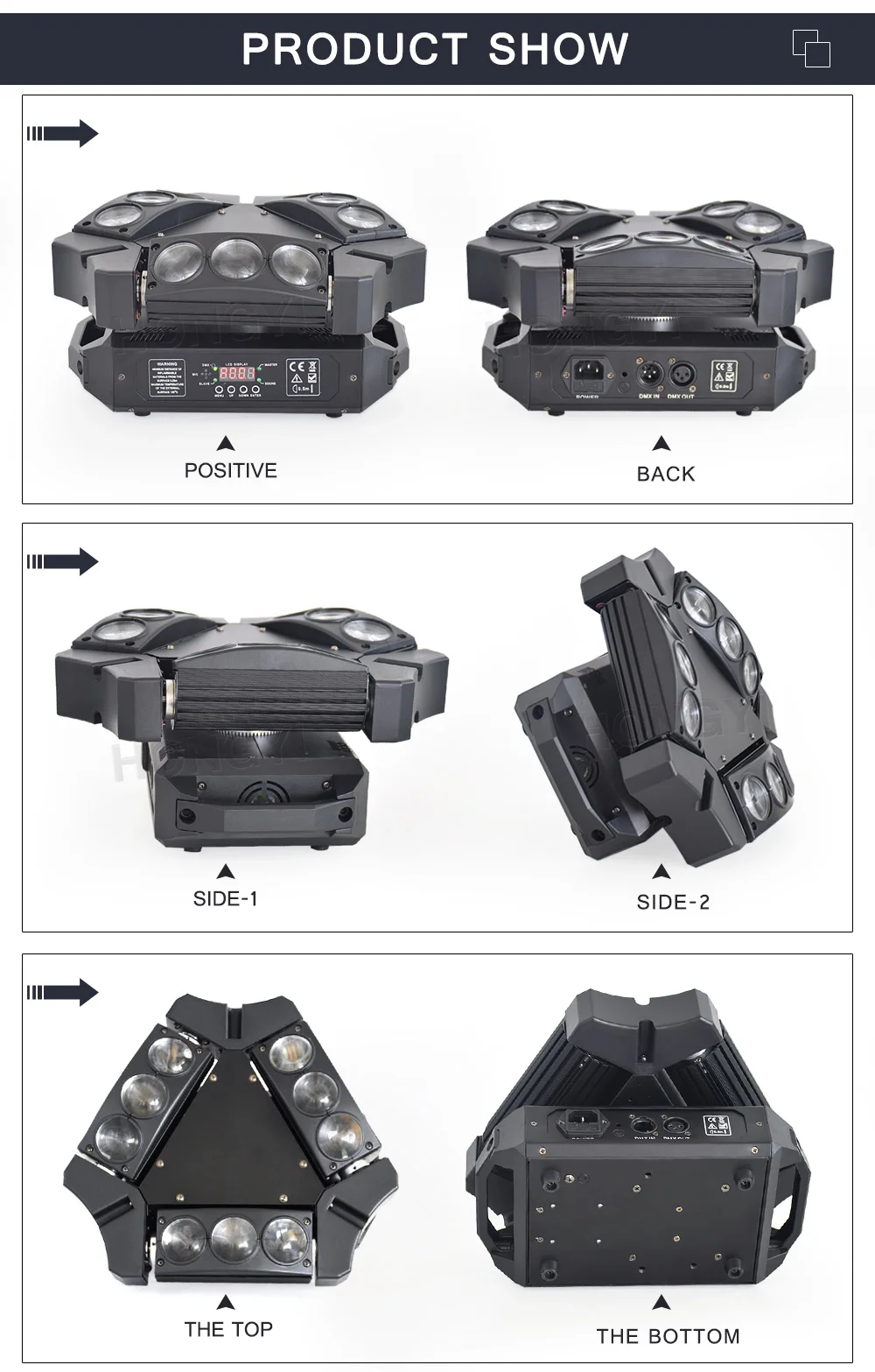 9*12 Вт 4в1 RGBW волшебный свет DMX512 пикселей светодиодный движущийся паук дя головы луч для сцены