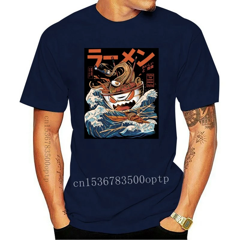 

Kanagawa Wave T shirt Angry Lamian Surfing On Great Wave High Quality Digital Print Japan Tshirt EU Size
