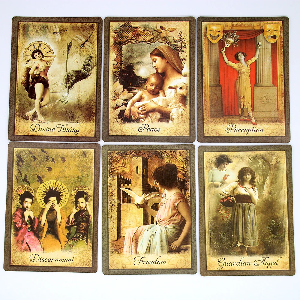 Винтаж мудрость Oracle 52 роскошно Иллюстрированный карты проникнуты Красота и