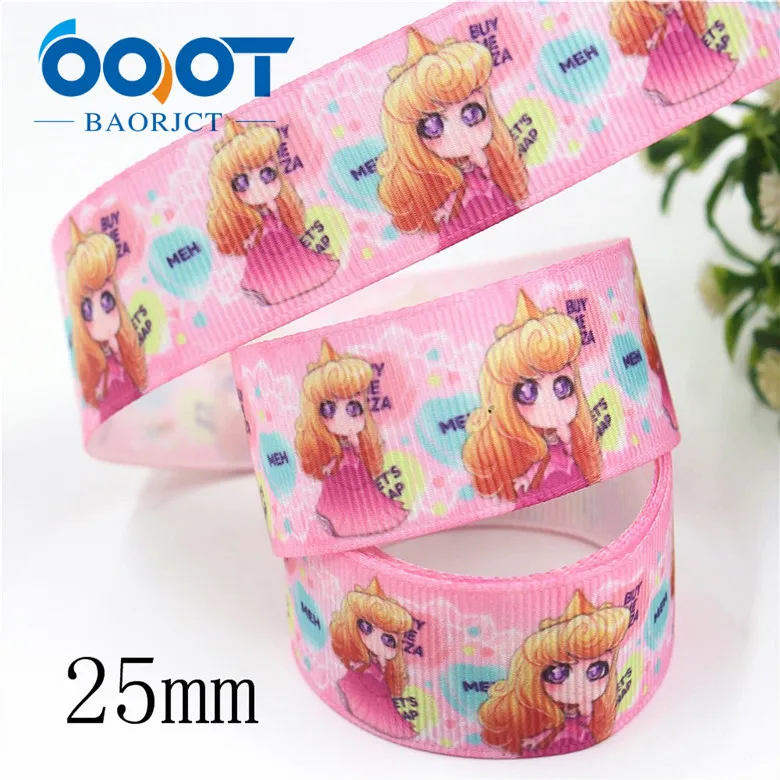 I-19906-2049 OOOT BAORJCT I-19906-2047, 25 мм, 10 ярдов мультфильм тепловой передачи печатных корсажные ленты, лук крышка DIY аксессуары украшения - Цвет: I-19906-2049