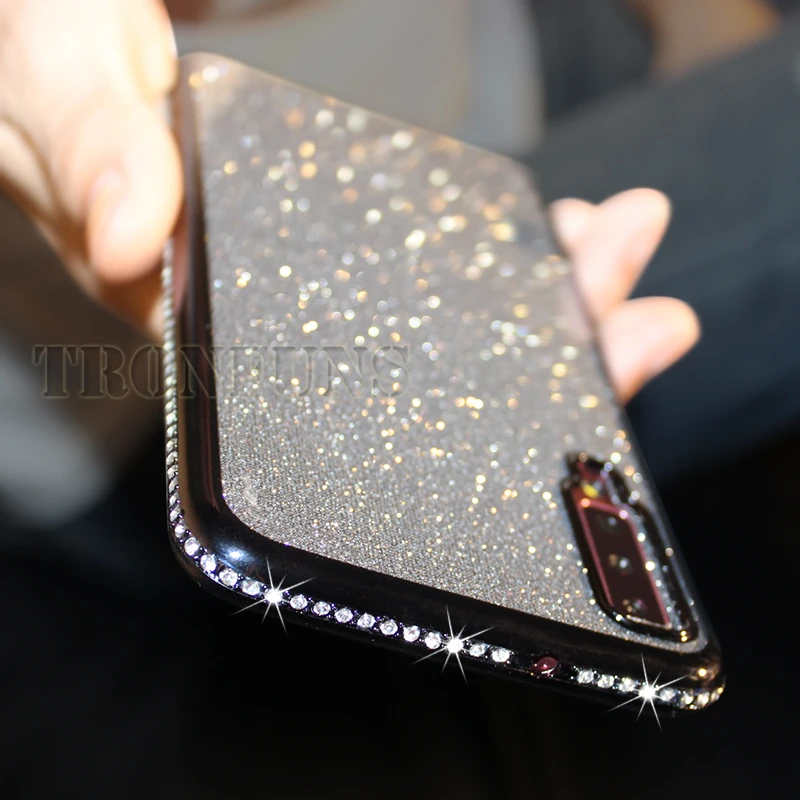 Алмазный Мягкий блестящий чехол для Samsung Galaxy A70 A50 A30 A40 A20 A10 A60 A90 M20 M30 S10e S10 S9 S8 Plus A8 A6