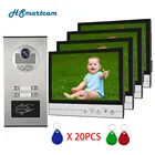 9 дюймов Экран видео-телефон двери дверной звонок Домофон Системы + доступа RFID Камера для 4  3  2 Семья квартира Электрический замок