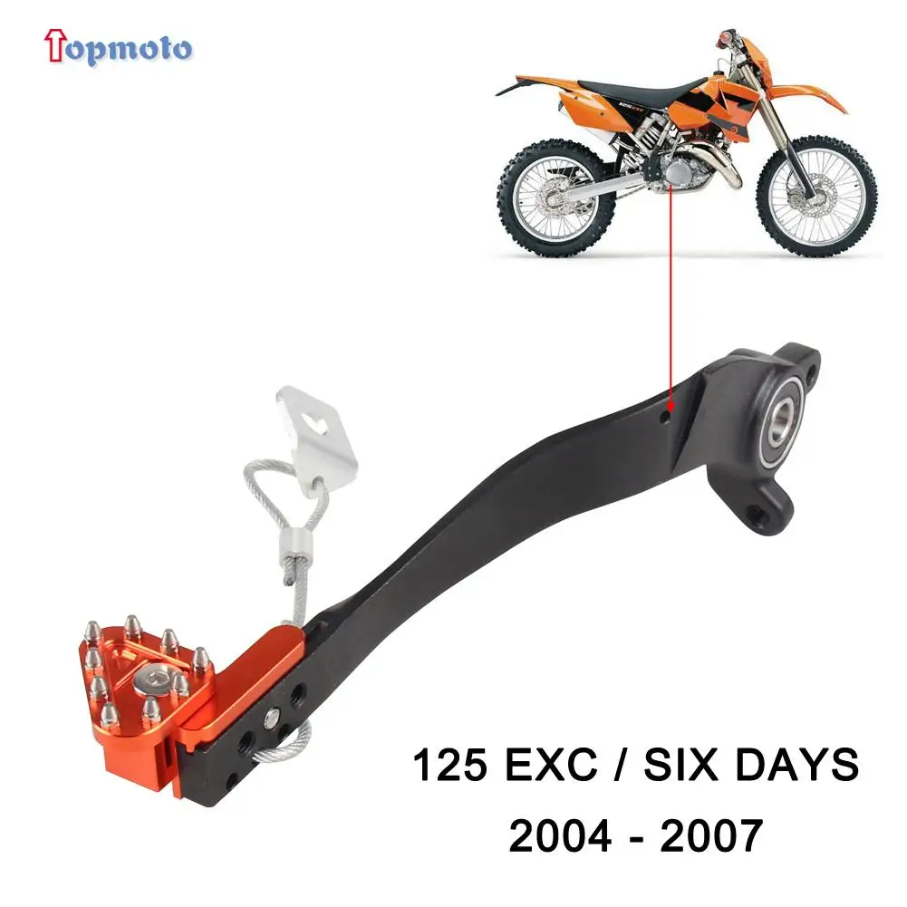 

Для KTM SIX EXC125 DAYS 2-тактный мотоцикл Enduro 2004 2005 2006 2007 CNC задняя педаль тормоза рычаг с экономией тормоза