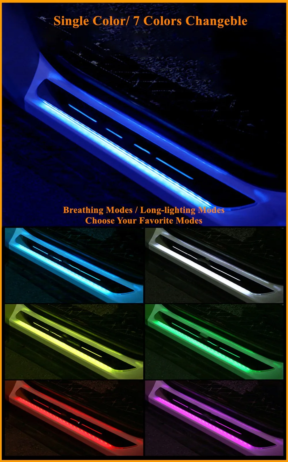 Акриловые USB Мощность движущийся светодиодный Добро пожаловать педаль