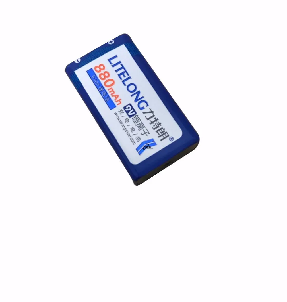 Литий-ионный перезаряжаемый аккумулятор 9 В 880 мАч 2 шт. | Электроника