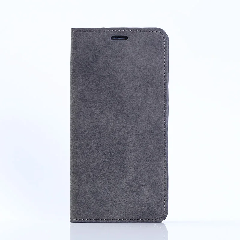 Флип-чехол для телефона для Xiaomi 5 5S 8 9 9T A1 A2 A3 Lite max3 Poco F1 из искусственной кожи для телефона Redmi 6 Note 7 7A 4 4X5 6A Pro Plus чехол - Цвет: Dark gray