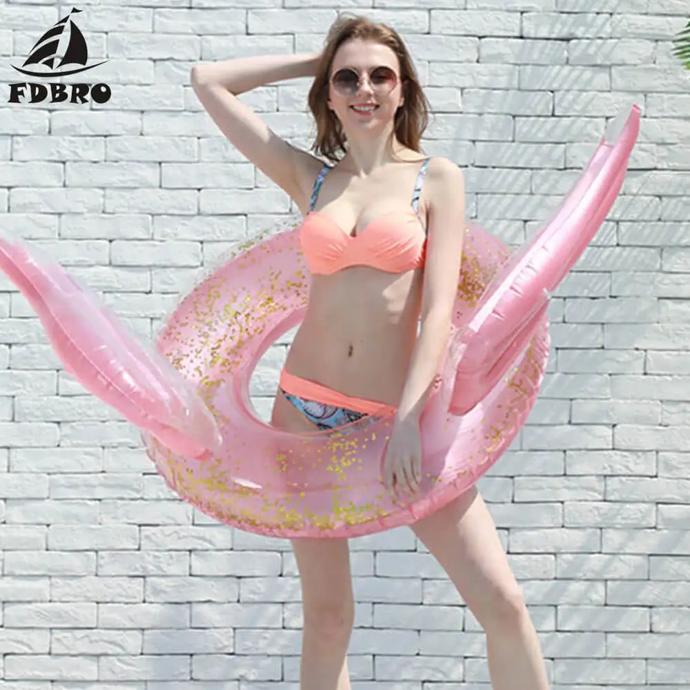 FDBRO летний надувной Ангел плавательный поплавок Крылья Ангела Кольцо Для