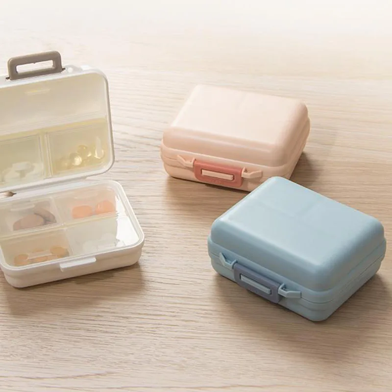 

Pill Box Organizer Organizador Boxes Storage Box PortableMoisture-proof SealMultifunction Travel Carry Storage Pill Box пенал