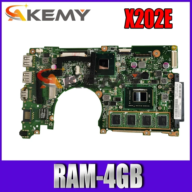 S200E X201E X202E материнская плата для ноутбука Asus X201EP оригинальная с двухъядерным