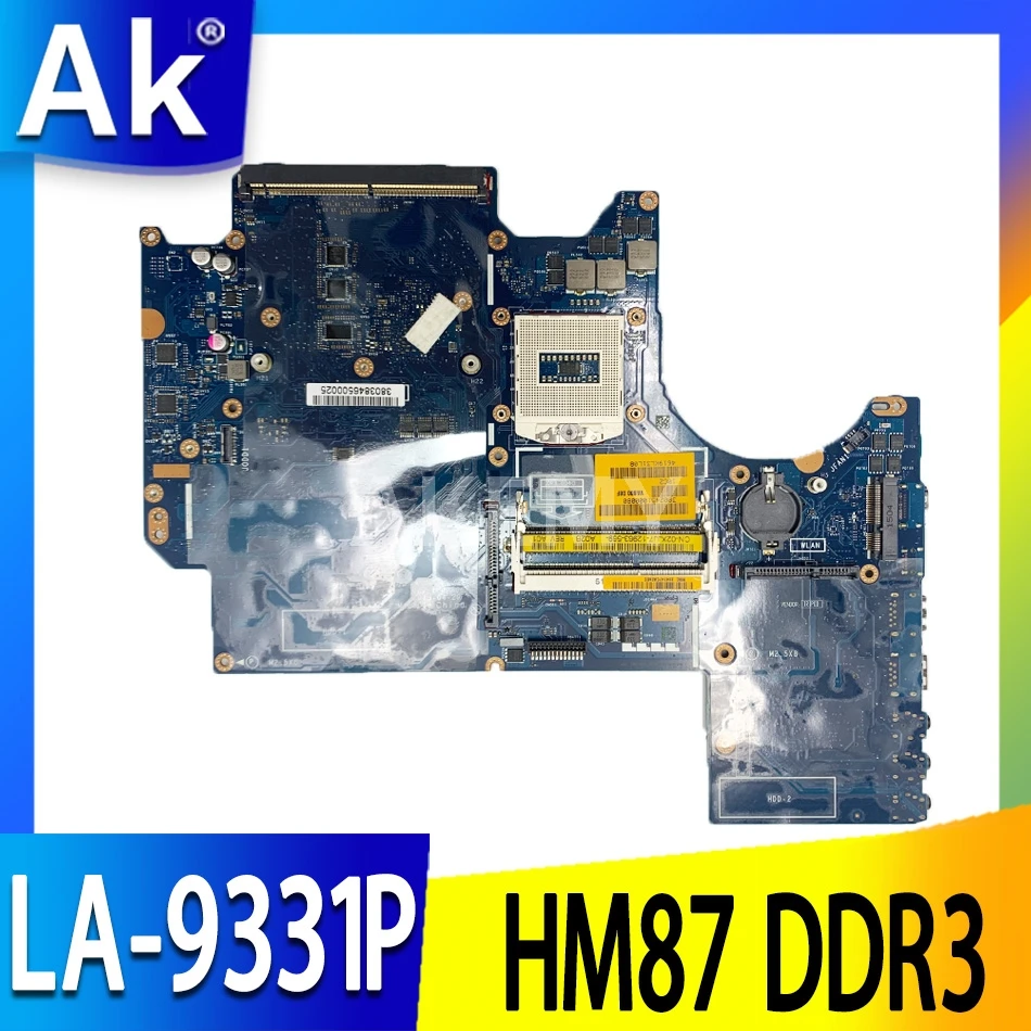 

AKEMY VAS00 LA-9331P for DELL Alienware M17X R5 R6 Notebook Motherboard CN-041W46 CN-05RW0M PGA947 HM87 DDR3 100% Test Work