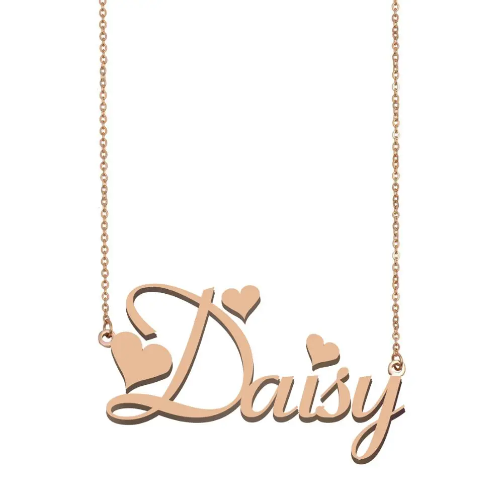 

Daisy Name Necklace, Custom Name Necklace for Women Girls Best Friends Birthday Wedding Christmas Mother Days Gift