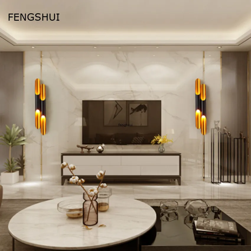 Современные Настенные светильники с двусторонней головкой промышленные