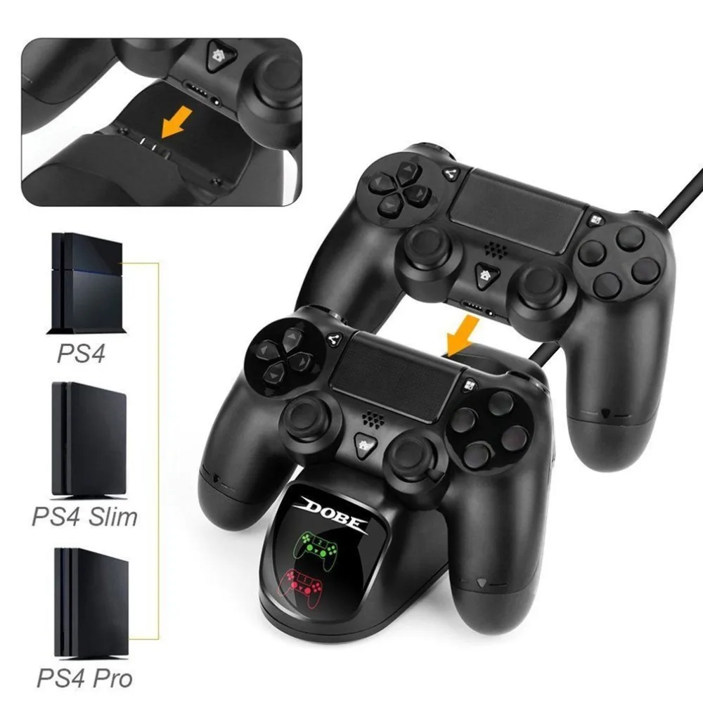 Быстрая зарядка PS4 док-станция двойной контроллер зарядное устройство зарядная станция геймпад подставка держатель база для SONY playstation 4 PS4/Pro/Slim