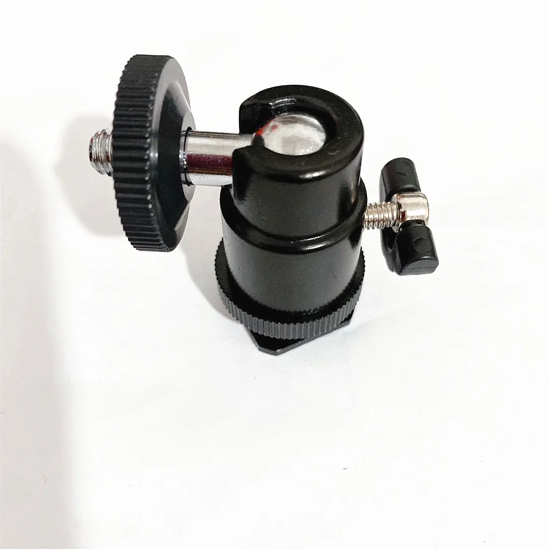 Mini Camera Cradle Tripod Ball Head LED Light Flash Bracket Holder Mount 1/4 Inch Hot Shoe Adapter With Lock Cheap Sale | Электроника
