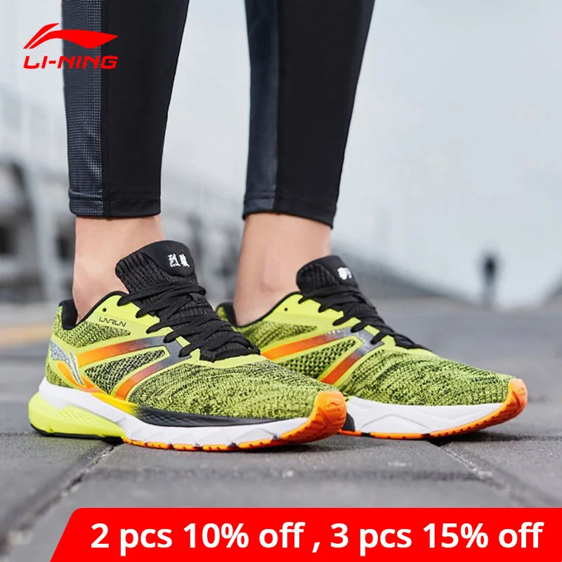 Мужская беговая Обувь Li Ning дышащие кроссовки FURIOUS RIDER с подкладкой из моно пряжи
