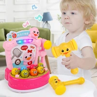 early educational whack a mole game interactive pounding toy with lights sounds puzzle game toys gift for kids hand exercise