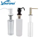 Диспенсер для мыла и лосьона, Белыйматовый, золотой