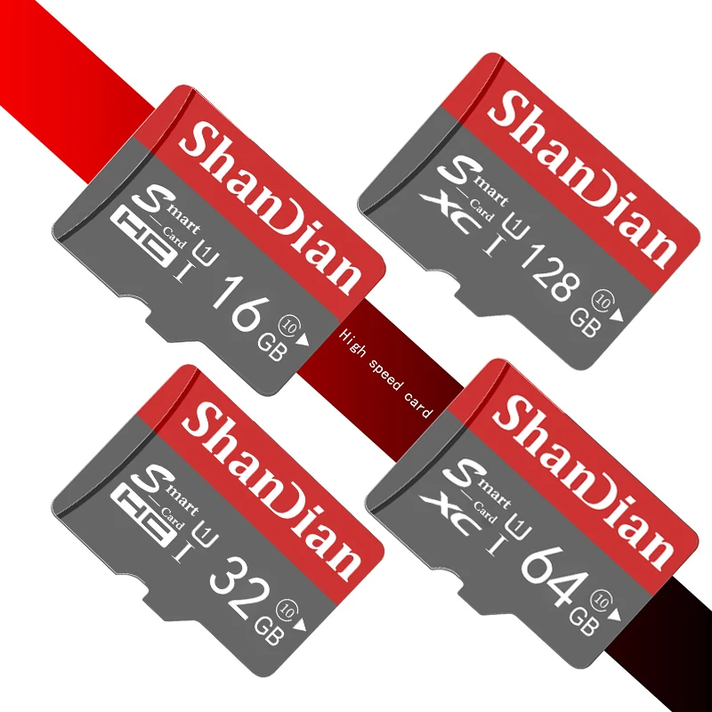 SHANDIAN микро sd 128 Гб 64 ГБ 32 оперативной памяти 16 встроенной 98 МБ/с. TF usb флэш карта мicro