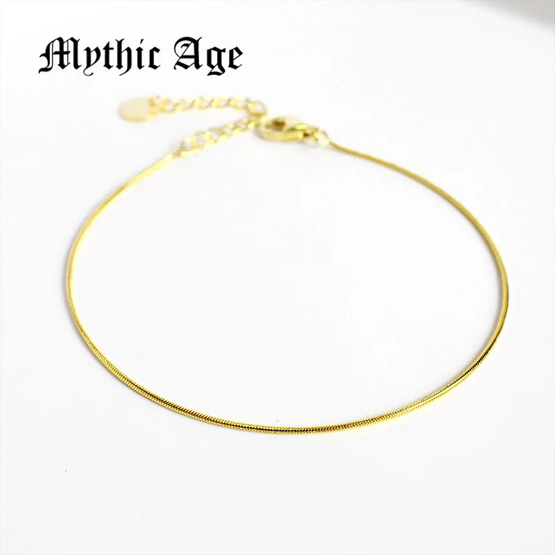 Женский браслет из серебра 925 пробы с золотым покрытием|Гибкие и жесткие