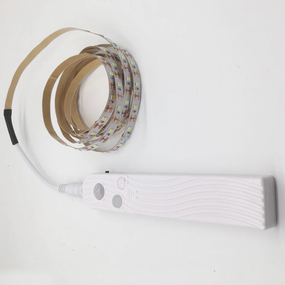 1m 2m 3M USB кабель с Беспроводной движения PIR Сенсор светодиодный кровать шкаф ночной