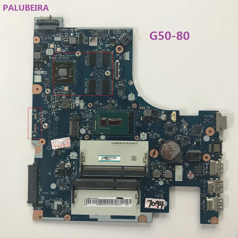PALUBEIRA оригинальный ACLUC3/ACLU4 NM-A361 Rev: 1 0 G50-80 материнская плата для ноутбука Lenovo ПК с