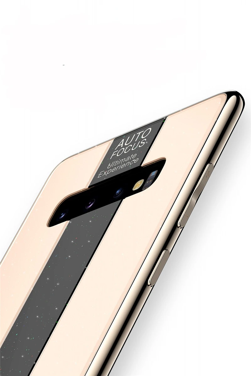 Чехол для samsung Note 10 plus Note 8 9, покрытие, зеркало из плексигласа, рамка из закаленного стекла, жесткая Противоударная задняя крышка для S10 Plus Lite
