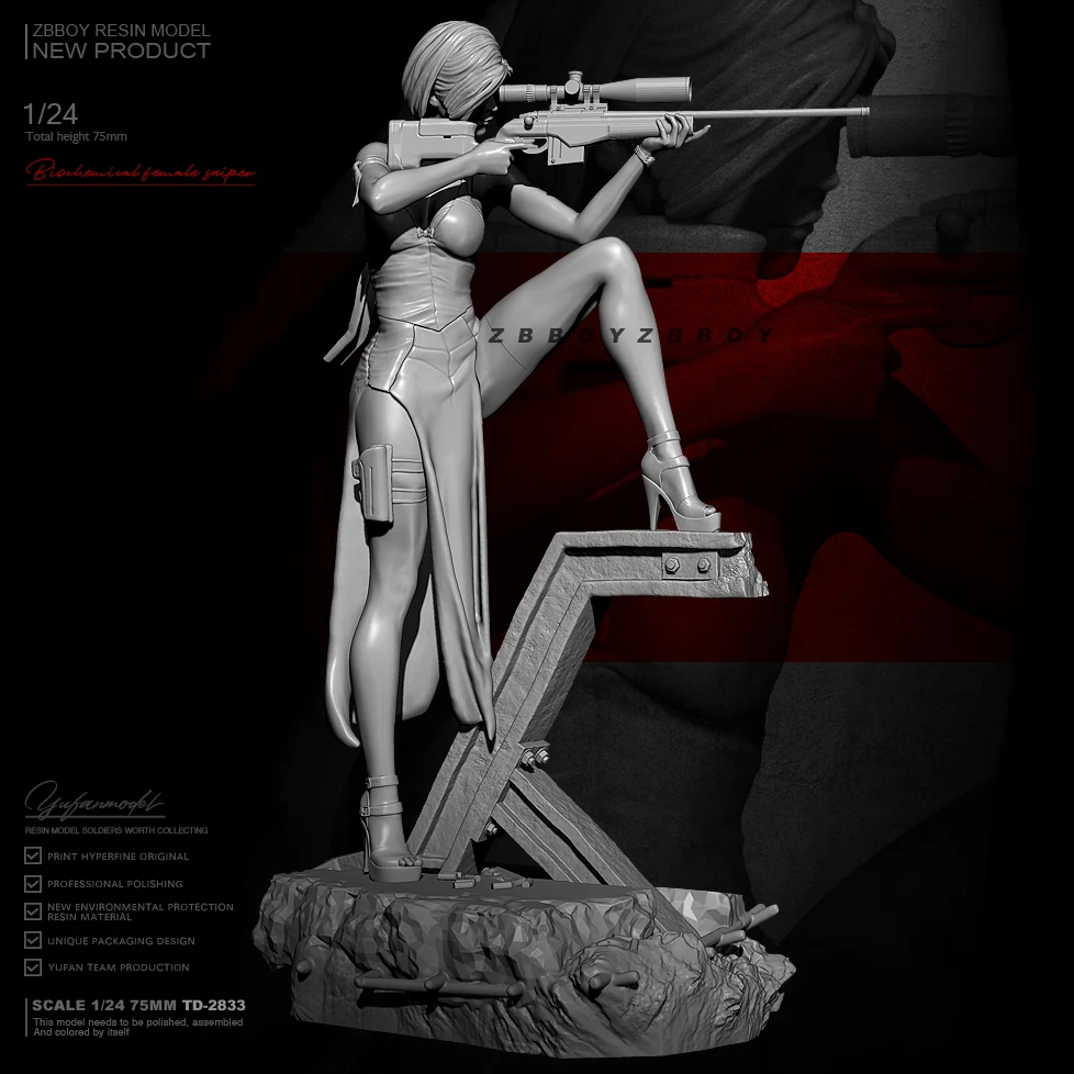 

1/24 Resin model kits DIY figure self-assembled TD-2833
