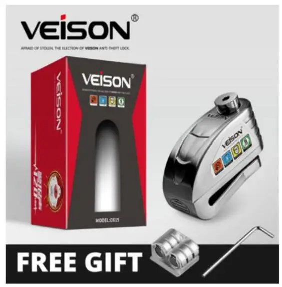 Мотоциклетный Водонепроницаемый аварийный замок для велосипеда Steelmate дисковый