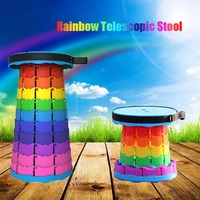 outdoor furniture retractable stool chairs portable rainbow lounge folding chair camping stool foldable convenient fishing chair