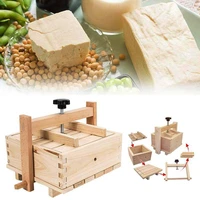 handmade tofu wooden press mould set diy homemade make cheese tofu curd kitchen mold tofu accessorie cooking mold tool cookware