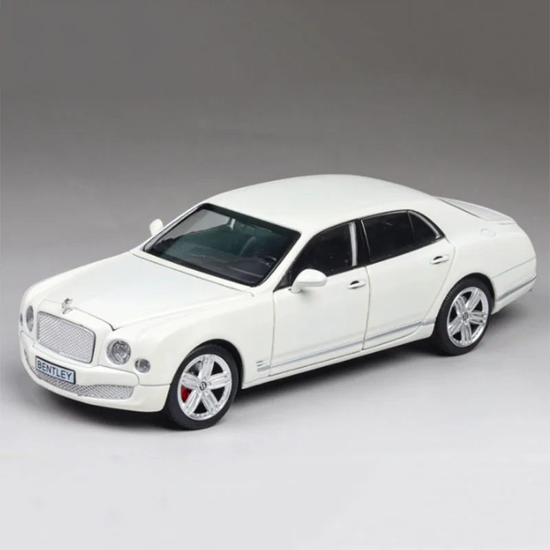 1/24 высокое качество Bentley Mulsanne металлическая машина литья-ролики и игрушечный автомобиль модель клавиатура связь игрушки подарок для детей