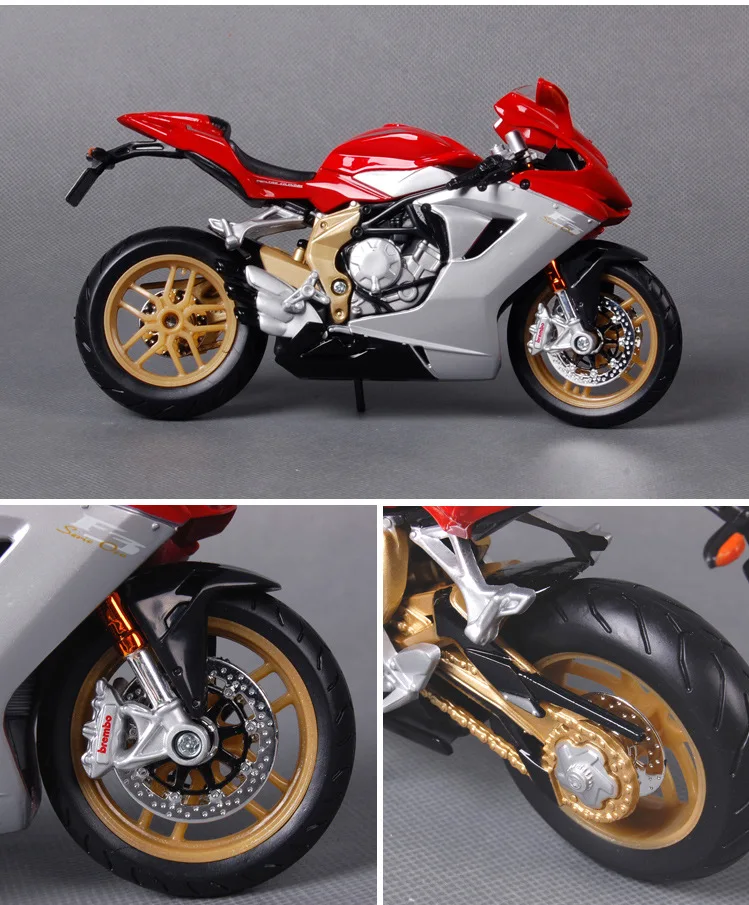 Maisto 1:12 MV Augusta 1090 RR моделирование сплав мотокросса серии авторизованный игрушечный мотоцикл автомобиль Коллекционирование подарки