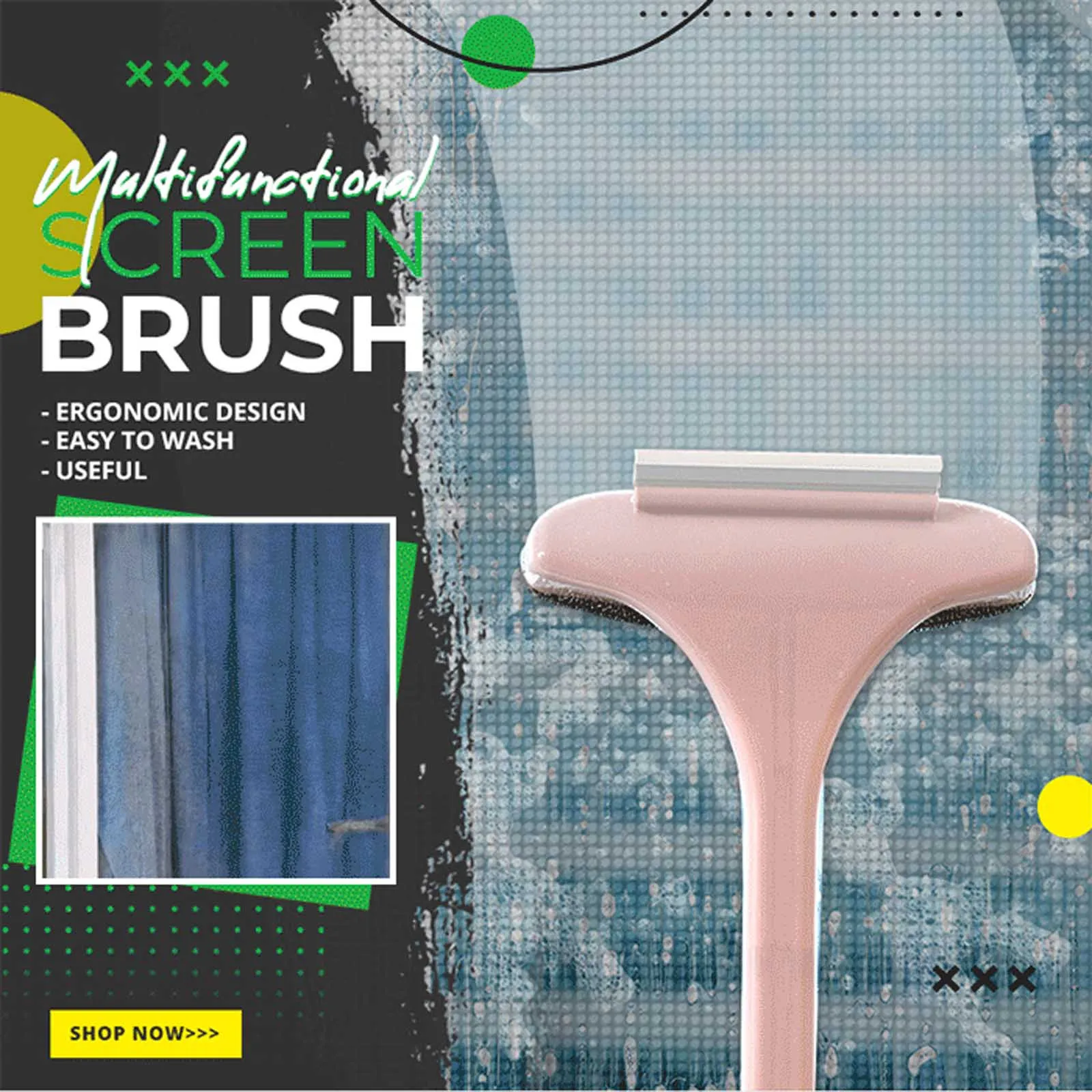 

Double sided Glass Screen Window Cleaning Brush Anti-mosquito Net Cleaning gadgets for home Glass wiper Cleaning kitchen tools
