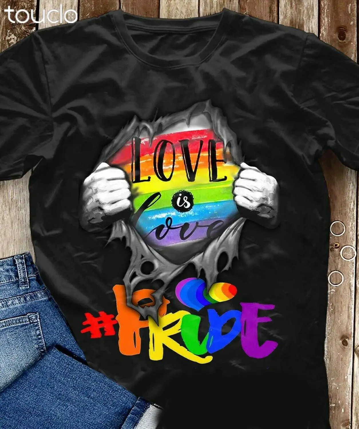 Футболка с надписью LGBT inside me love is Pride S 3XL|Мужские футболки| |