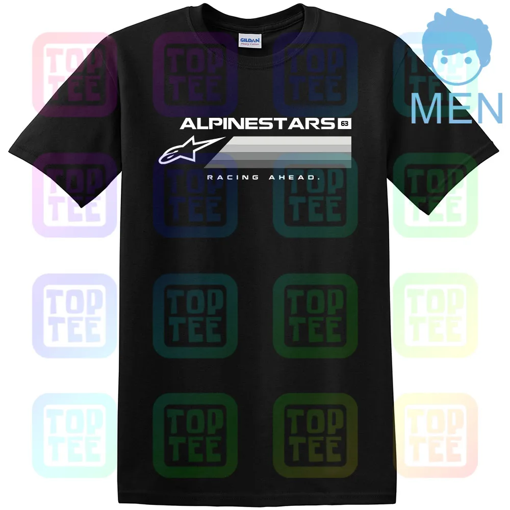 MEN-BLACK Alpine Star футболка с коротким рукавом для взрослых, черная, все размеры - Цвет: MEN-BLACK