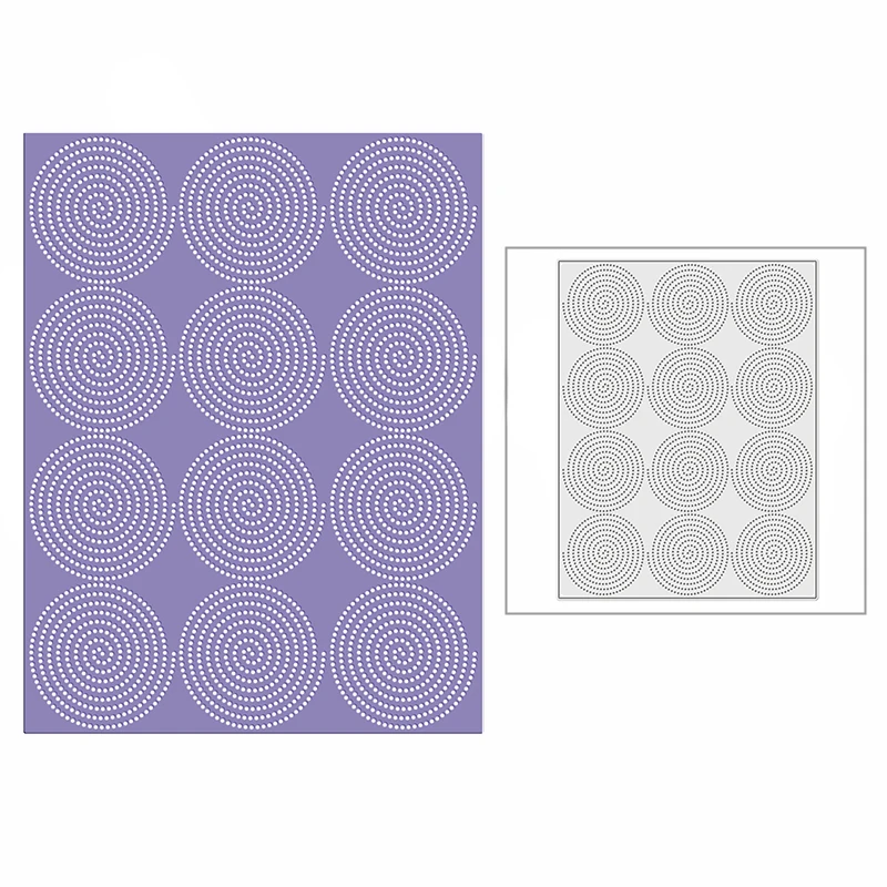 Новый 2021 рулон круг пятнистая шаблон фон Сделай Сам ремесленные металлический