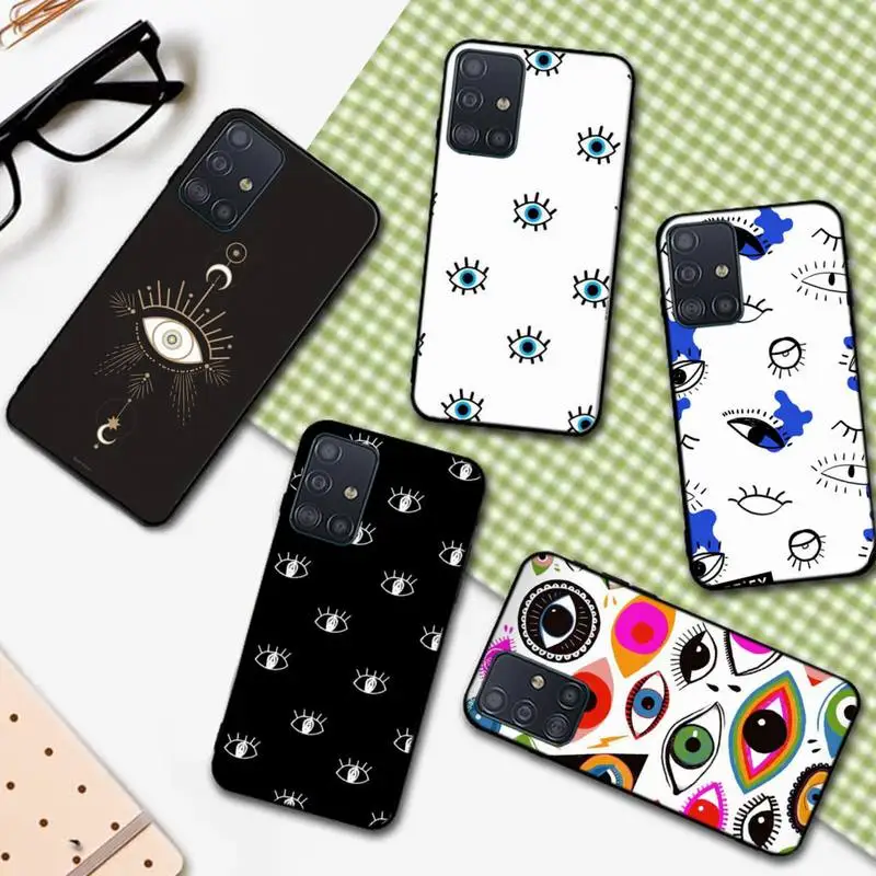 

Fashion Evil Eye Phone Case For Samsung S9 10 20Plus Note 7 8 9 10 10plus Pro J8 M30 31 A32